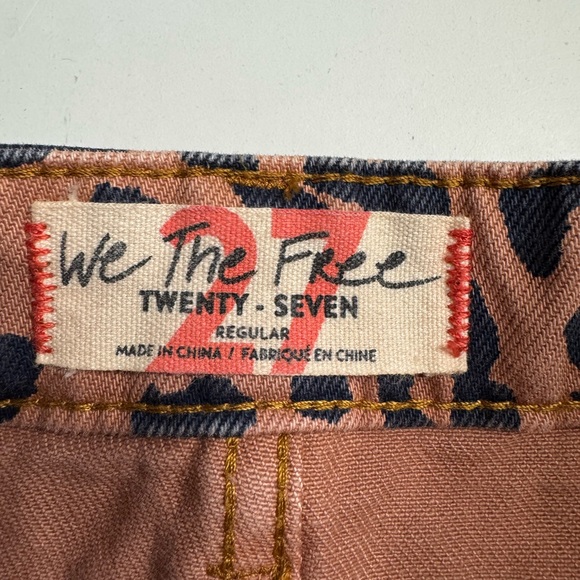 We The Free Free People Leopard Animal Print A-Line Mini Skirt Size 27 Zip Up - Picture 3 of 6